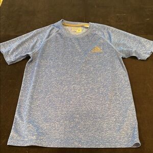 Adidas Heathered Blue Performance Tee